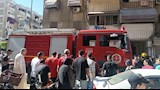 دخان كثيف وألسنة لهب.. 3 سيارات إطفاء لإخماد حريق شقة سكنية ببورسعيد (صور)