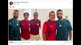الفنان محمد الشقنقيري من استقباله بعثة منتخب مصر