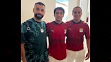 محمد صلاح مع أبناء الفنان محمد الشقنقيري