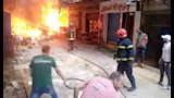 بدأ بشقة وامتد إلى محال تجارية.. حريق هائل بسوق الفلكي في الإسكندرية (فيديو وصور)