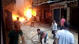 حريق في سوق الفلكي بالإسكندرية (3)