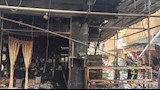 السيطرة على حريق سوق الفلكي بالإسكندرية