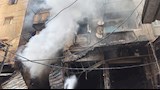السيطرة على حريق سوق الفلكي بالإسكندرية