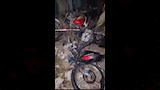 دمار في أحد الموتوسيكلات