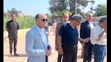 محافظ الغربية في موقع القطار