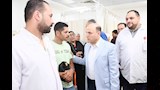 محافظ الغربية يمئن على المصابين
