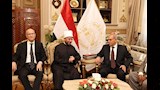 وزير الأوقاف يزور رئيس محكمة النقض لتهنئته بمنصبه الجديد