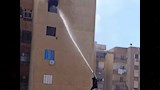 حريق بالحي الاماراتي في بورسعيد٢