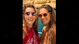 عائشة بن أحمد تستمتع بعطلة الصيف