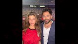مهرة سامي مع تامر حسني في كواليس الحفل