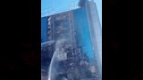أعمال إطفاء حريق مستشفى الجراحة 