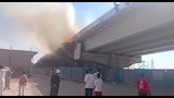 نشوب حريق في كوبري تحت الإنشاء بالإسكندرية (7)
