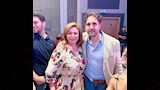 هشام ماجد وإلهام شاهين من العرض الخاص لمسرحية خيال مريض
