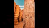رسومات ونقوش على جدران المعبد (1)