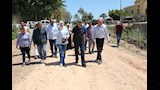 انطلاق أعمال رصف طريق الشراينة في المنيا