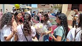 احتفالات طلاب الثانوية العامة بانتهاء الامتحانات بأسيوط  (10)