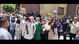 احتفالات طلاب الثانوية العامة بانتهاء الامتحانات بأسيوط  (12)