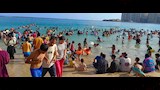 إقبال كبير على شواطئ الإسكندرية (4)
