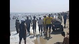 إقبال كثيف على شاطئ جمصة اليوم الجمعة (5)