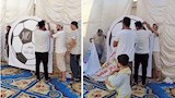 احتفال شعبي.. رملة الأنجب بالمنوفية تستعد لاستقبال  مدرب منتخب مصر- صور