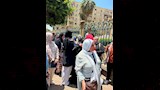 حزن بعض الطالبات عقب امتحان الكيمياء