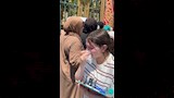حزن بعض الطالبات عقب امتحان الكيمياء