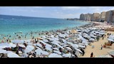 إقبال كبير على شواطئ الإسكندرية