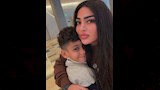 مي كمال الدين وابنها الصغير (1)