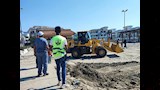 أعمال نظافة شاطئ بورسعيد