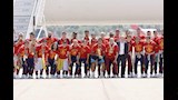 "أبطال العالم".. وصول بعثة منتخب إسبانيا إلى مدريد بعد التتويج بكأس العالم 2026