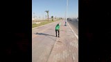 أعمال نظافة بطريق السويس القاهرة