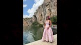 مي سليم بفستان أنيق