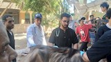 علاج أكثر من 2800 حالة ماشية وطيور بقافلة بيطرية مجانية بقرية المشايعة بالغنايم لدعم صغار المربين (6)