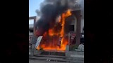 حريق بمحل تجاري بالشيخ زايد 