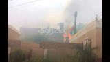 حريق منزل بمنطقة السد العالى شرق