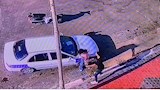 لقطة من فيديو اعتداء شاب على خطيبته٢
