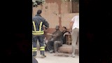 كواليس انتشال جثمان ضحية انهيار عقار طلخا