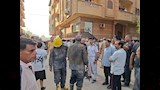 كواليس انتشال جثمان ضحية انهيار عقار طلخا