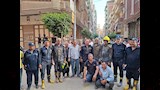 كواليس انتشال جثمان ضحية انهيار عقار طلخا