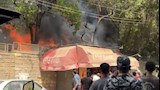 حريق محدود داخل كلية التربية بجامعة عين شمس (2)