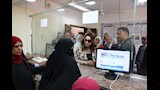 وزيرة التنمية المحلية ومحافظ القليوبية يفتتحان المركز التكنولوجي بأجهور (1)