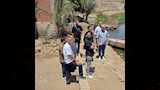وفد من الشركة القابضة يعاين انهيار كوبري محطة مياه الفقاعي ببني سويف (3)