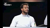 احتفال محمد السيد لاعب منتخب مصر بعد الفوز على إسرائيل (4)