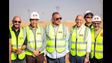 بالصور.. الخطيب يتابع أعمال المرحلة الأولى من خرسانة استاد فودافون