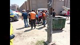 موقع حادث صدم موظف حي ببورسعيد ١