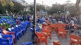 الأندية والساحات العامة قبل مباراة مصر واستراليا 