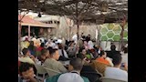 تجمع جماهير بورسعيد على الشاطئ 
