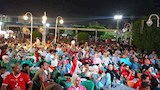 مراكز شباب بني سويف خلال مباراة مصر واستراليا (2)