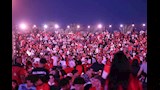 حضور جماهيري كبير في فان زون العاصمة الإدارية لمتابعة مباراة مصر وأستراليا المونديال