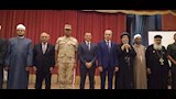 محافظ أسوان والقيادات مع رئيس الجامعة